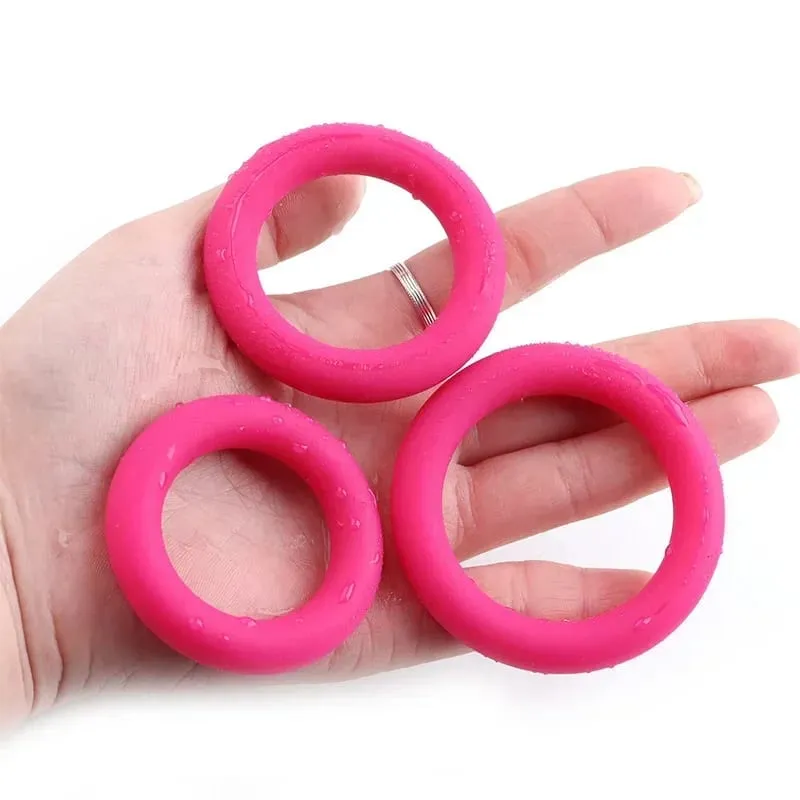 3 Størrelser Silikone Cock Ringe Mand Forsinkelse Udløsning Penis Varig Erektion Pung Testis tilbageholdenhed Voksen spil Sexlegetøj til mænd — image 4