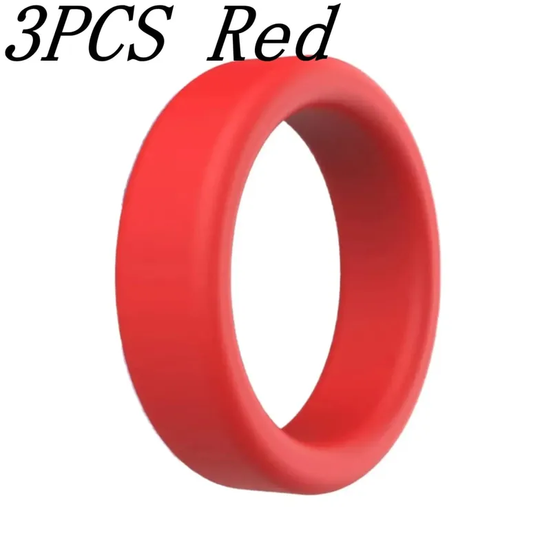 1/3 Pcs Männer Penis Ring Silikon Cock Ringe Männlichen Schloss Ejakulation Hodensack Ball Stretcher Anillo Hombre Cockring Sex Spielzeug Für männer — image 14