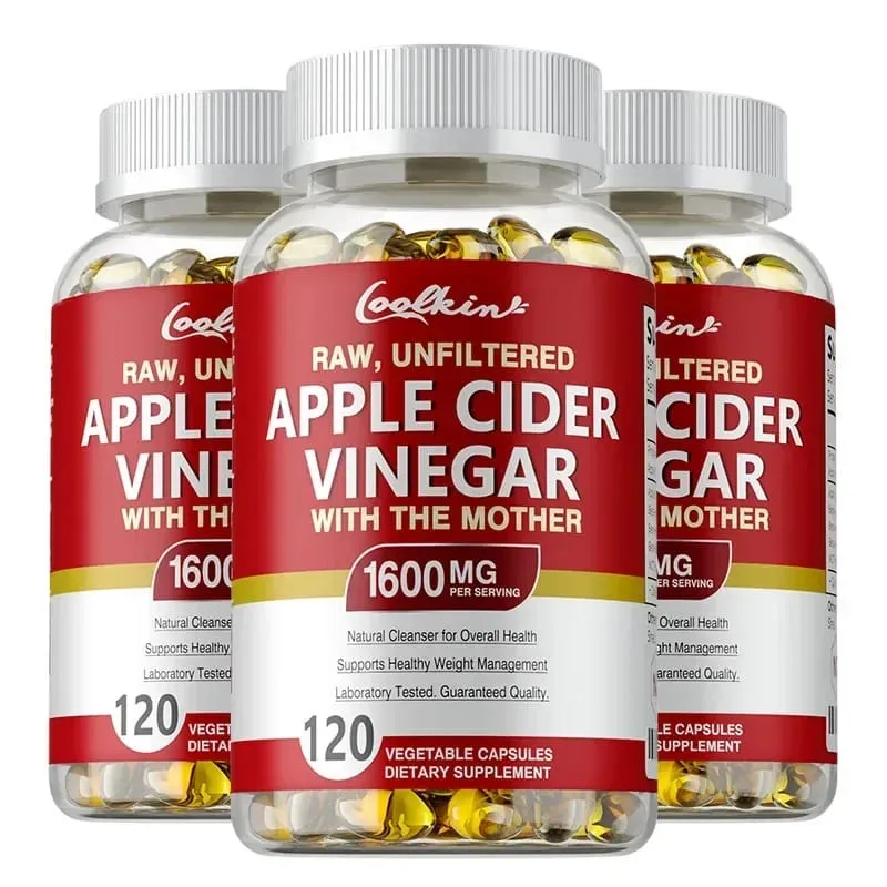 Capsule di aceto di sidro di mele - Integratore di vitamine del gruppo B Controllo del peso Detox Allevia gonfiore e costipazione Fat BurnerSup — image 10