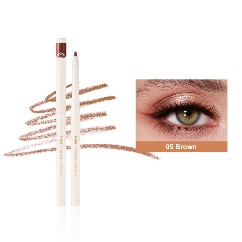 Silky Long Lasting Eye LinerดินสอBlade Tip Natural Matteไวน์อายไลเนอร์สีแดงง่ายต่อการสีและกันน้ำEye Make Upเครื่องสำอาง — image 11