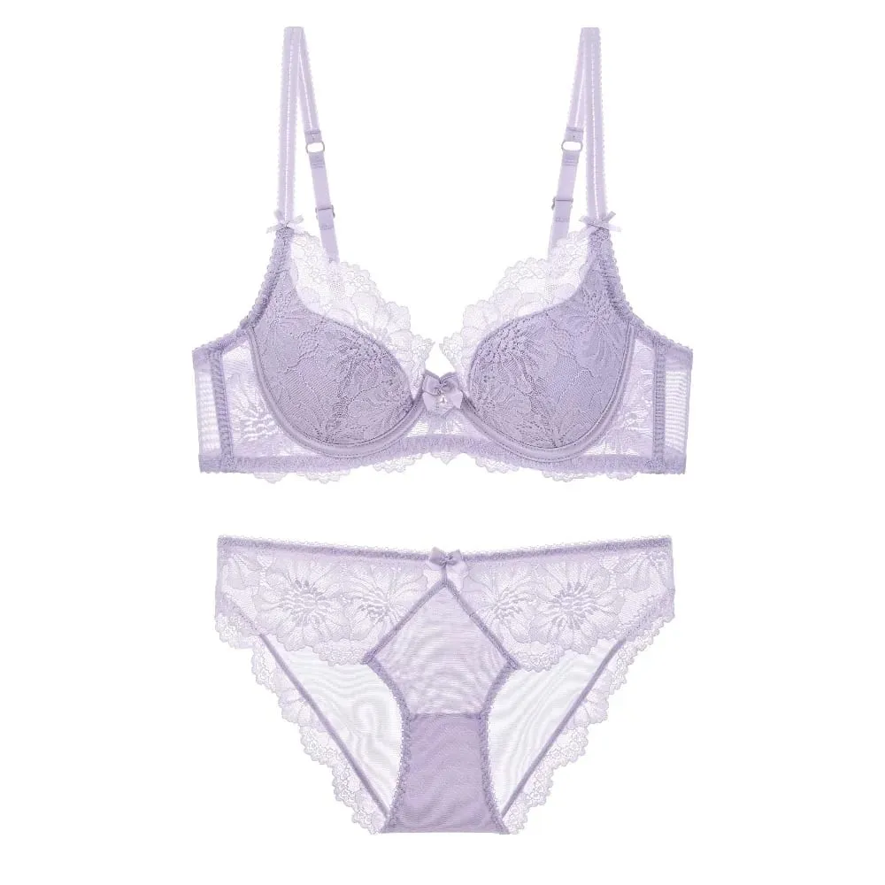 Sexy Minimizer-BH aus französischer Spitze, bequem, weich, mit Bügel, Anti-Durchhängen, reiner Wunsch, vollfiguriger Büstenhalter, 32-38 A-C