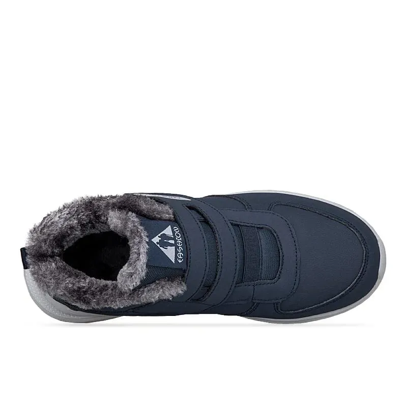 Winter Plush Ankle Orthopedic Sneakers Adjustable Diabetic Shoes Walking Shoes Sports Hook and Loop Swollen Feet Thumb Eversion — image 4