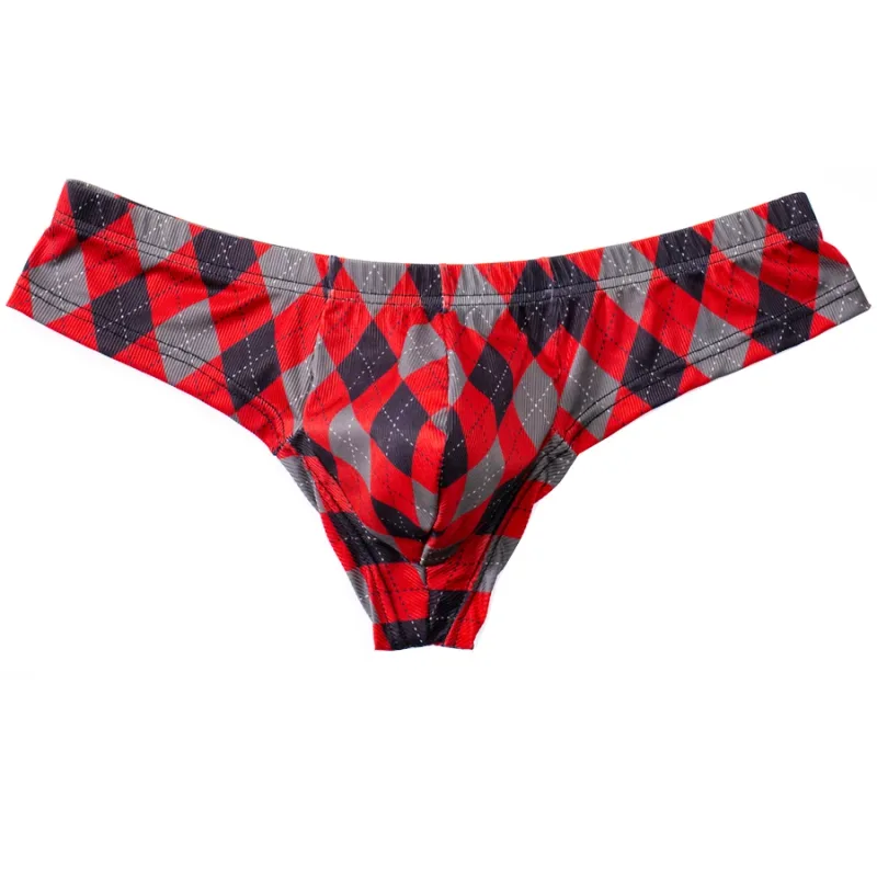 4pcs Breathable Plaid Thin Sexy Man's Underwear Briefs Quick-drying Men's Briefs Bikini Gay Underwear Men's lingerie Sexi Y32 — image 8