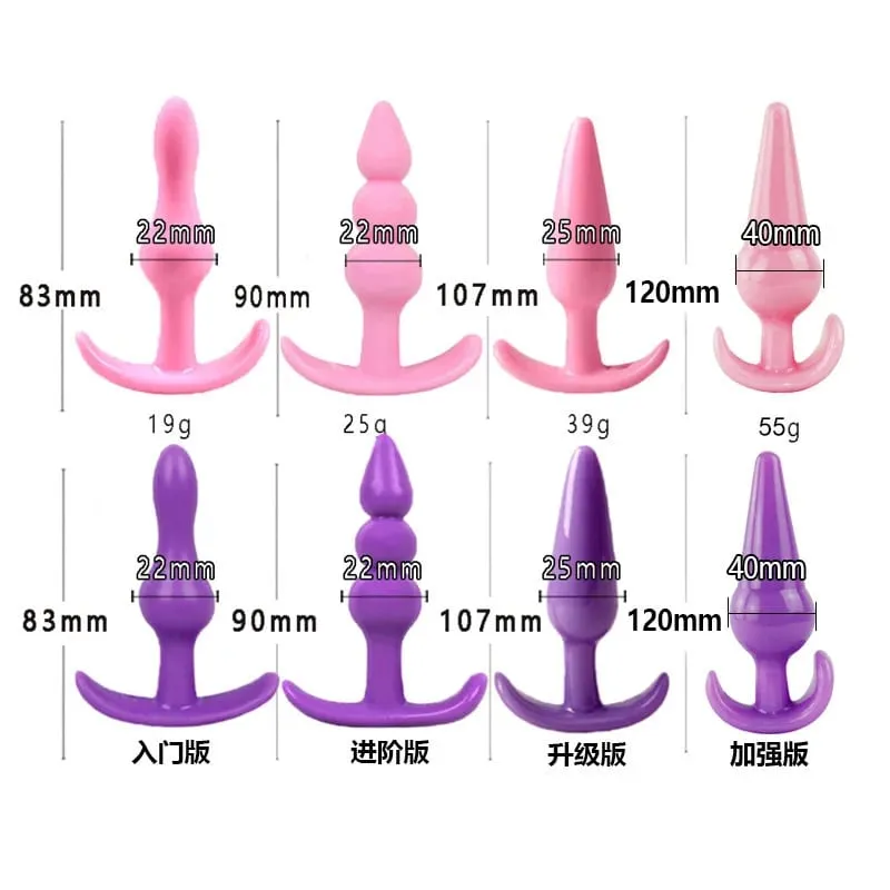 Tappi anali Set di allenamento per l'ano Butt Plug Bullet Dildo Uomo Prostata Massaggio Giocattoli adulti del sesso per donna Gay Buttplug — image 6