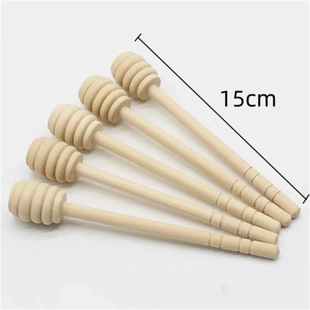 100 ชิ้นไม้น้ำผึ้ง Dipper Stick Server สำหรับน้ำผึ้ง Dispense Drizzle น้ำผึ้ง — image 12