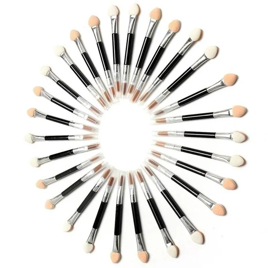 10 ks aplikátor oboustranné kosmetické štětce pro ženy make-up oční stíny tužka na oči houba sada štětců na rty jednorázový štětec na make-up — image 6