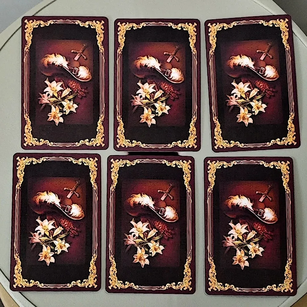 9*6cm in Russische taal klassieke realistische Lenormand-dek 40 stuks middeleeuwse klassiekers Lenormand-kaarten — image 3