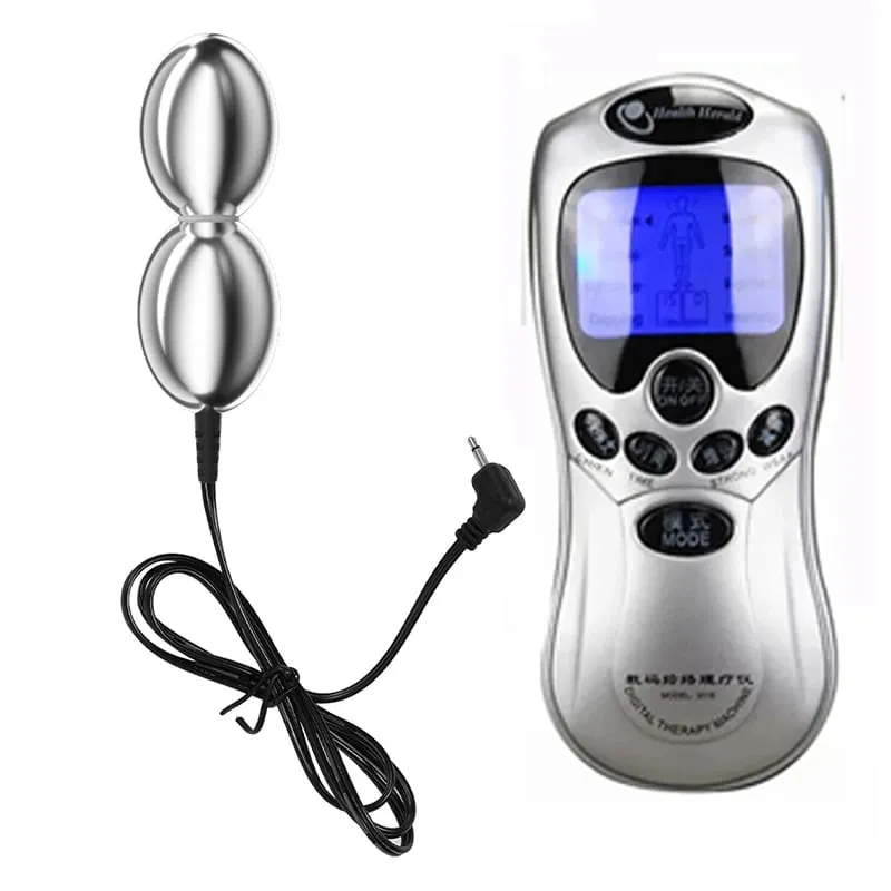 SM Elektrische Schock Doppel Kugeln Anal Butt Plug Prostata Massager E-stim Sex Spielzeug Für Männer Homosexuell Frauen Vagina stimulation Ass Dilatator — image 9