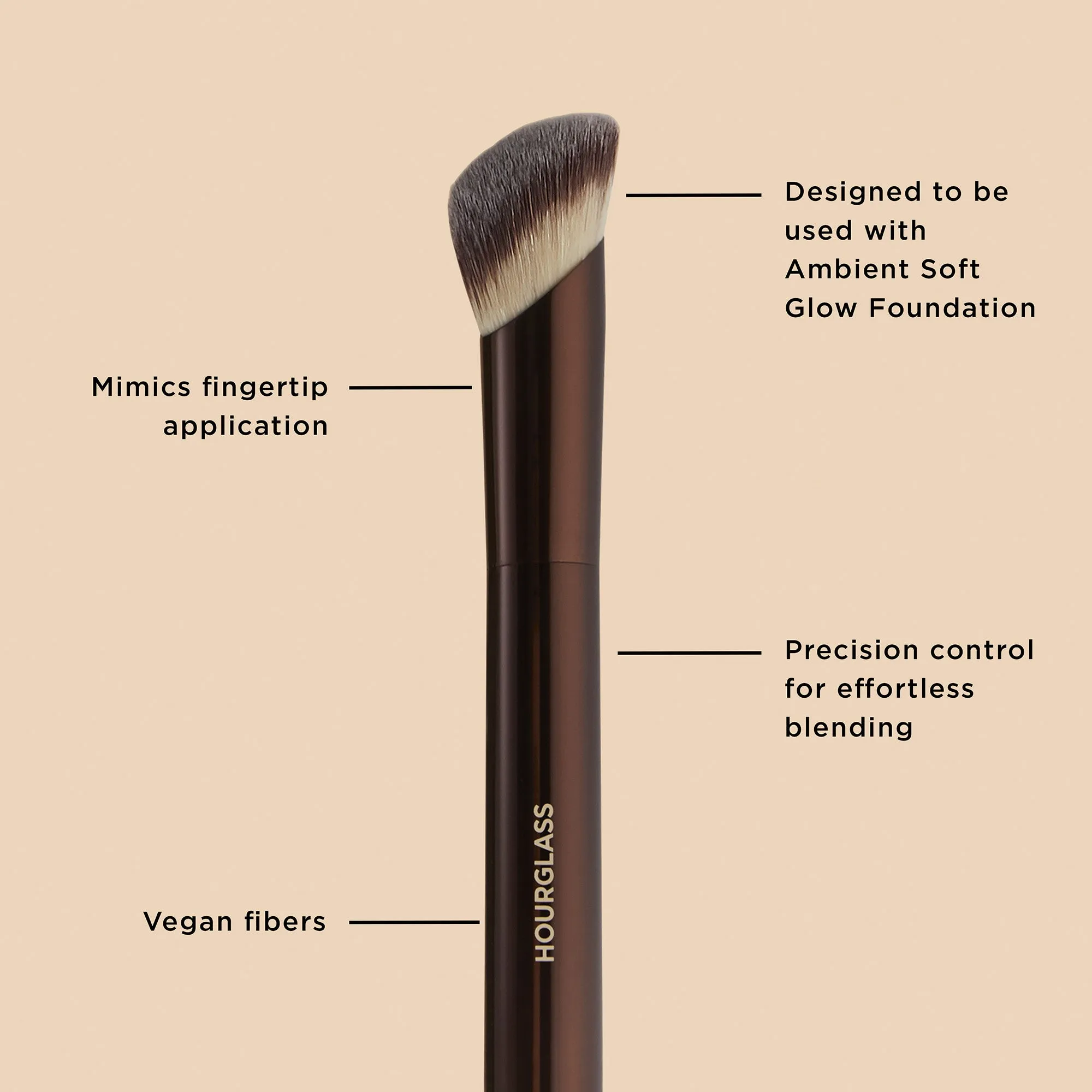 Zandloper Ambient Complexion Brush Set 2-delige Soft Glow Foundation Concealer Make-upborstels Kit voor naadloze afwerking — image 2