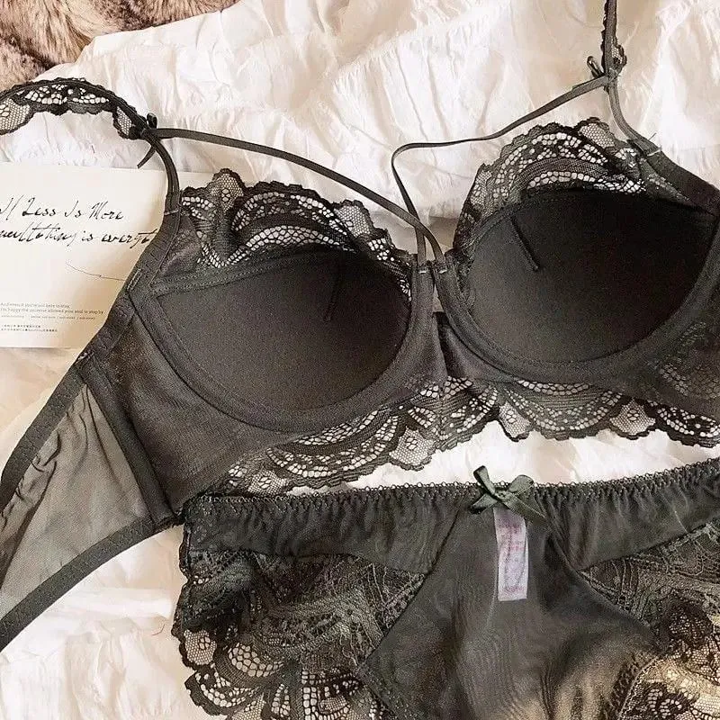 Bralette Renda Dapat Disesuaikan untuk Set Bra Dada Kecil Tali Dapat Dilepas & Bantalan Tipis Kawat Lembut Nyaman Pakaian Dalam Anak Perempuan Muslim — image 6