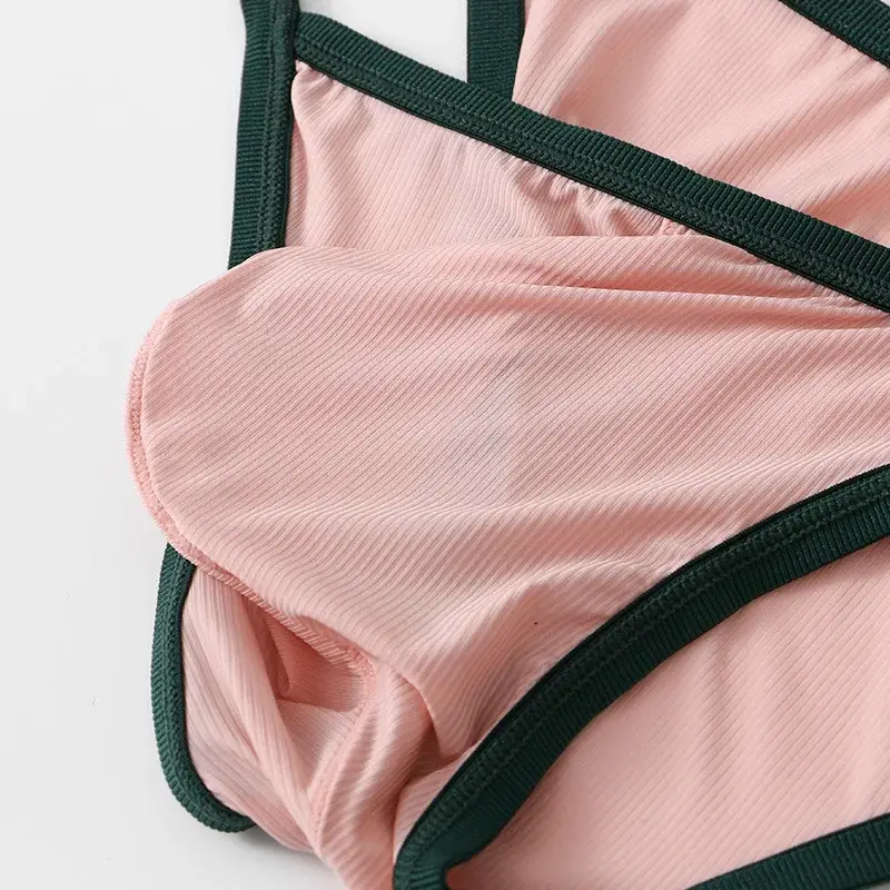 Slip taille basse en soie glacée pour hommes, slip en fil respirant, sous-vêtements — image 19