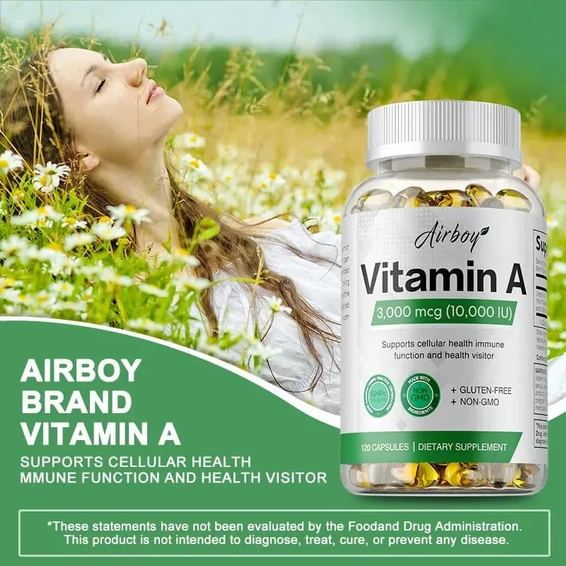 Vitamin A - Immune System & Reproductive Function Supports Healthy Skin & Eyes Antioxidant Activity — image 4