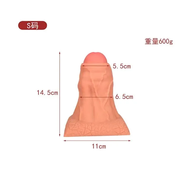 Riesiger Analplug Weiches Silikon Anus Expansionsdildo Butt Plug Vagina Stimulation Prostatamassage Anal Sexspielzeug für Männer Frauen Homosexuell