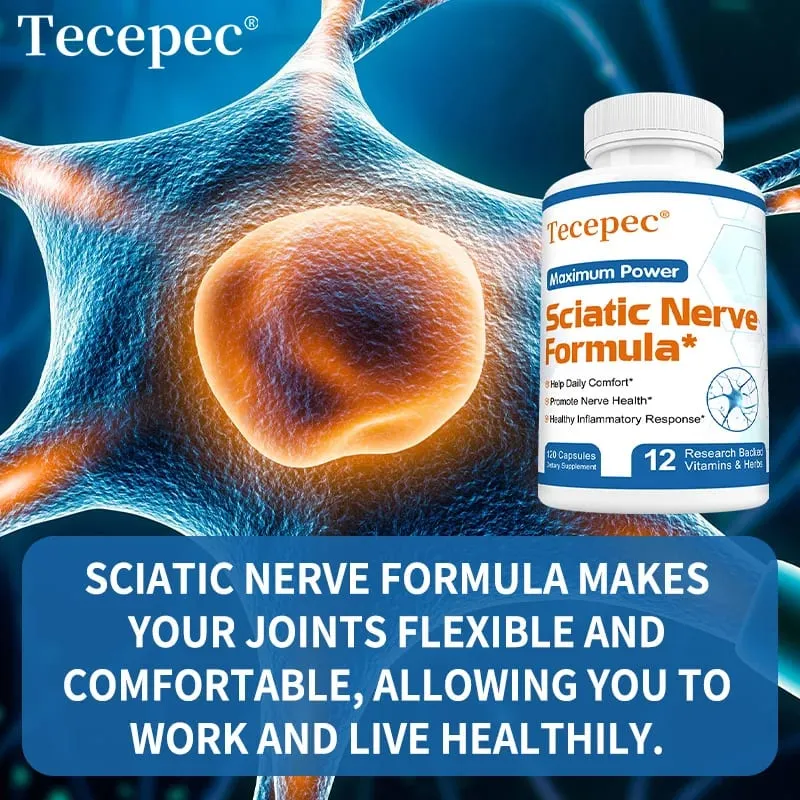 Iskias Health Support - Ischias Relief Supplement Vitamin B Complex - Nerve Health Anti-inflammatorisk og nervestøtte formel — image 3
