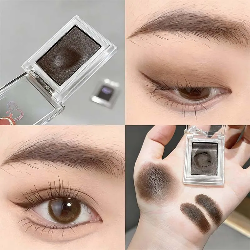 Fard à paupières et Eyeliner unique, crème à haute teneur en pigments, teinte brun rougeâtre, longue durée, imperméable, scintillant, maquillage pour les yeux — image 7