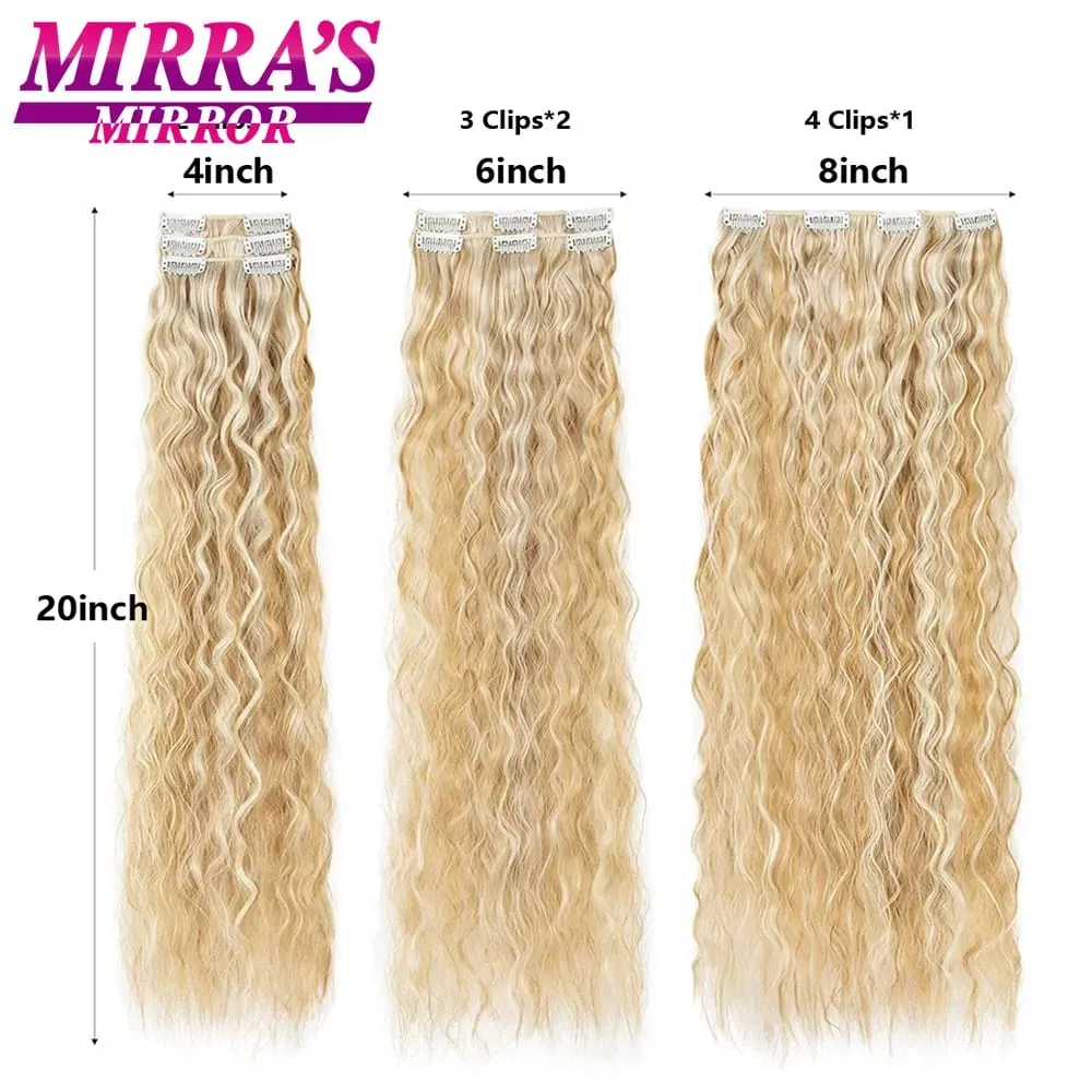 Clip In Hair Extensions 6PCS Thick Long Loose Waves Hair Extensions 20INCH Natural Soft Waves Wavy Hairpieces for Women — image 5