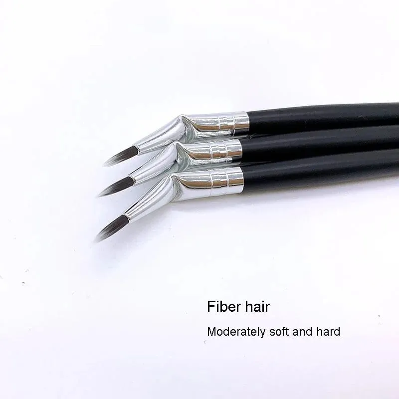 1Pc Bent Liner Makeup Brushes Precision Angled Eyeliner Brush Eyeshadow Eye Brow Tool Detalye Eye Liner Precision Cosmetic Tools