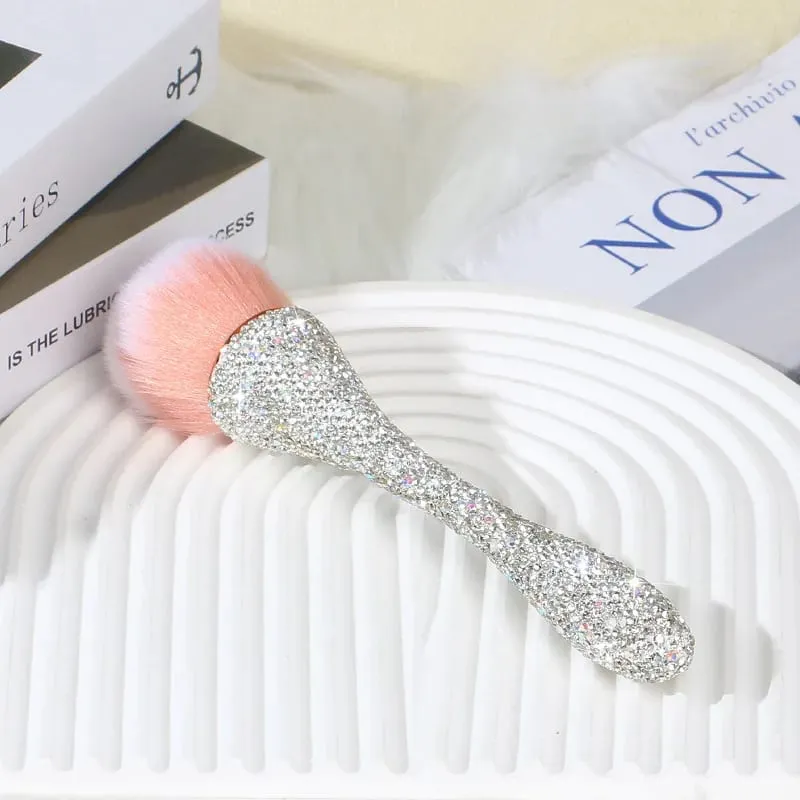 Pincel de maquiagem com cabo de diamante, pincel solto, blush, profissional, cintura pequena, ferramentas de cosméticos de beleza, 1 peça