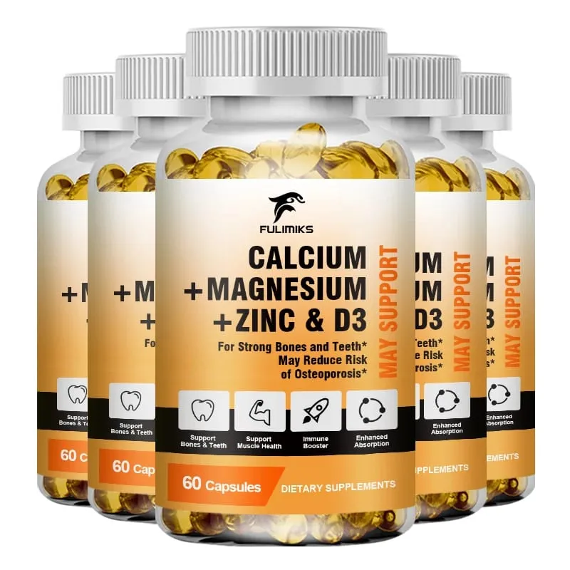 Bone Support Capsules Calcium Magnesium Zinc with D3 Enhances Absorption Supports Bone Strength Immunity & Muscle Health — image 11