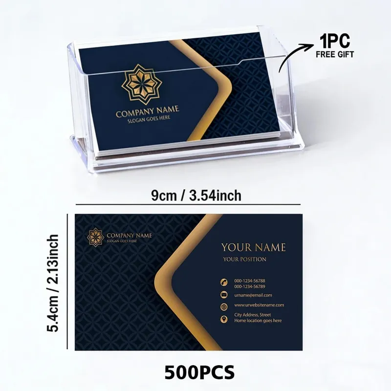 200/500/1000pcs ปรับแต่งการ์ดส่วนบุคคลธุรกิจการ์ดอะคริลิคกล่องเก็บ Matte ฟิล์มขอบคุณคำเชิญ — image 8