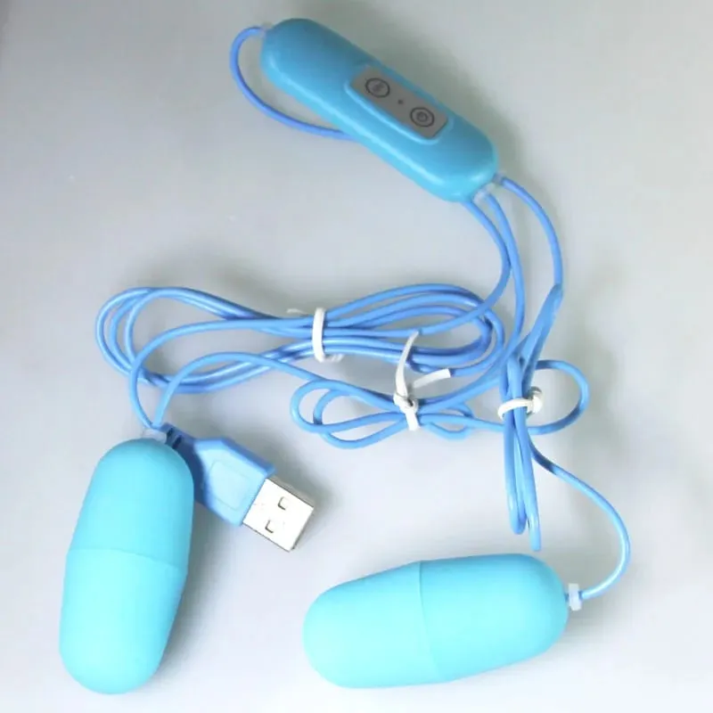 USB Power Jump 2 Egg Vibratore G-spot Multi Massage Stick Doppia masturbazione Clitoride Telecomando Orgasmo AV Squirt Giocattoli del sesso — image 5