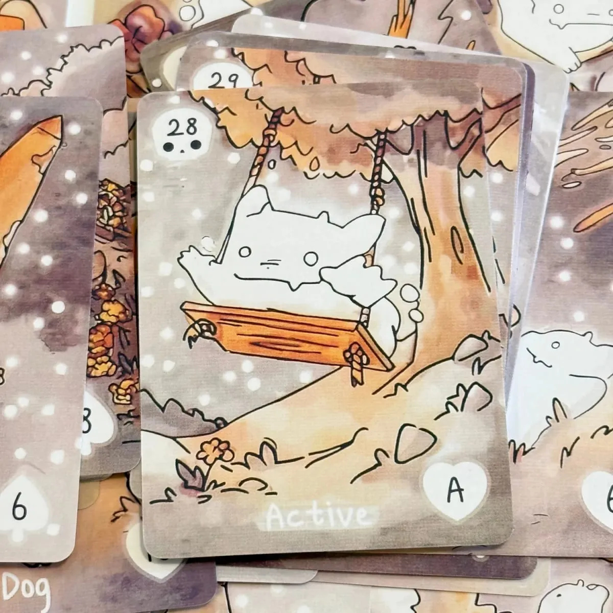 38 قطعة من بطاقات سلسلة Lenormand-Lil Phantasm Lenormand Oracle Deck بطاقات الطاولة الإنجليزية للحفلات الإدراك المسبق والعرافة — image 5