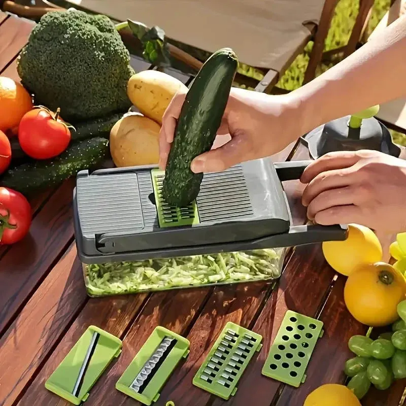 14Set Of Multifunctional Grater Potato Shredded Vegetables Dicing Handy Gadget Slicer Kitchen For Home Lazy Shredding — image 4