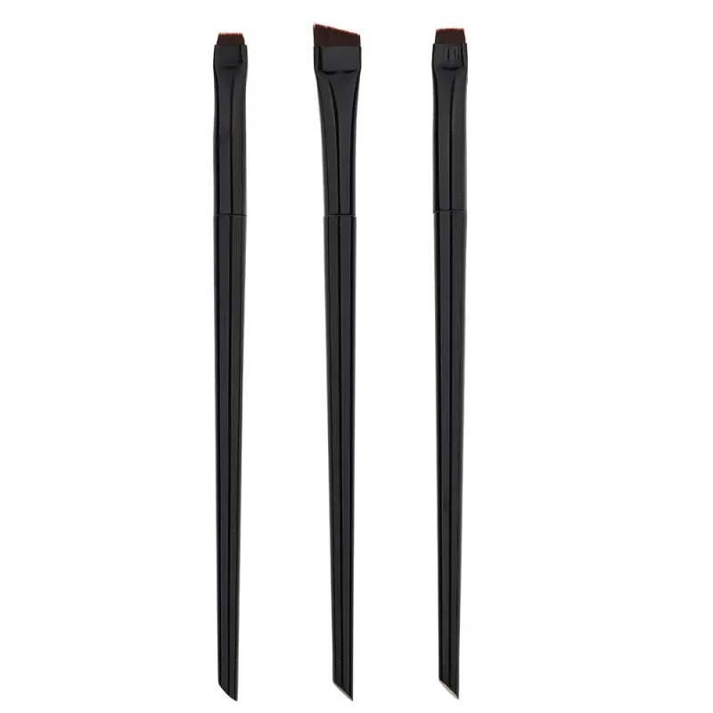 3 Teile/satz Klinge Eyeliner Pinsel Augenbraue Pinsel Tragbare Flache Fein Eye Liner Stirn Kontur Make-Up Pinsel Bilden Werkzeug Großhandel 2025 — image 8