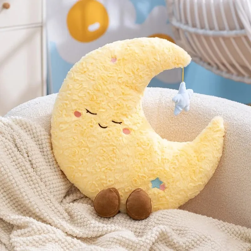 Rainbow Wish Star Moon หมอน Plush มงกุฎสีสัน Cloud Soft ของเล่นหมอนโซฟาหน้าแรกตกแต่งโยนหมอน — image 7