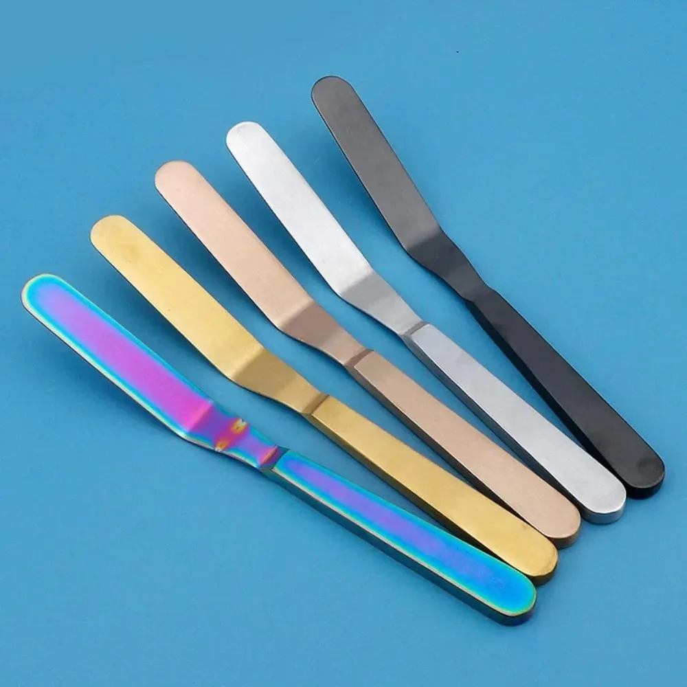 Kitchen Gadgets Stainless Steel Butter Scraper 8 Inch Comfortable Grip Cake Icing Spatula Rust-proof Jam Spreader Bread — image 3