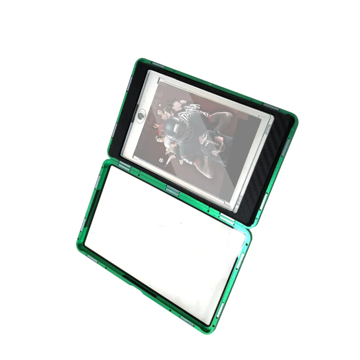 2 w 1 osłona ochronna gablota aluminiowa osłona zderzaka do PSA CGC Graded sportowa karta handlowa płyta magnetyczny uchwyt na karty — image 5