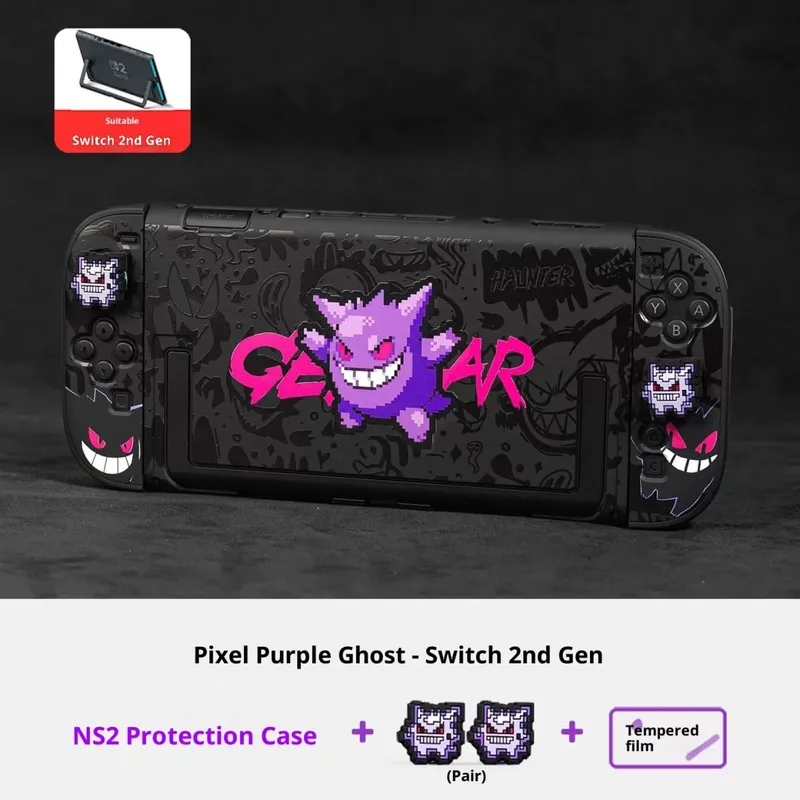 Étui de support Pokemon Gengar pour Nitendo Switch 2, support de poignée amovible, couvercle de protection, capuchon de poignée, accessoires de jeu — image 7