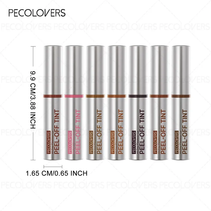 7PCS Peel Off Lip Tint Mask Liquid Lipstick Tear-Off Long-Lasting Waterproof Non-Stick Cup Matte Finish Resistant Lip Stain — image 3