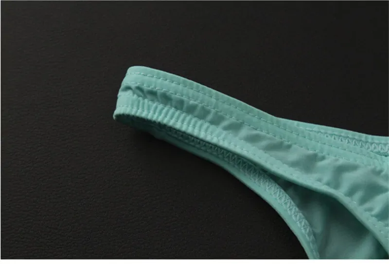 Seluar Dalam Samll Ais Sutera U Convex Baru 2026 Lelaki Seluar Dalam Pinggang Rendah Ultra Nipis Seluar Dalam Slip Bikini Lutsinar Saiz Besar M-XXL — image 15