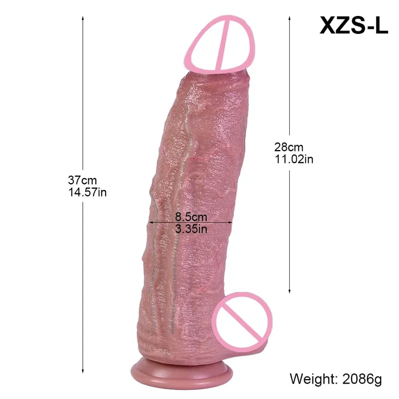 9.8cm Diam New Models Realistic Dildo Soft Silicone Penis with Suction Cup Lifelike Sex Toys for Women Vaginal Anal Masturbation — image 8