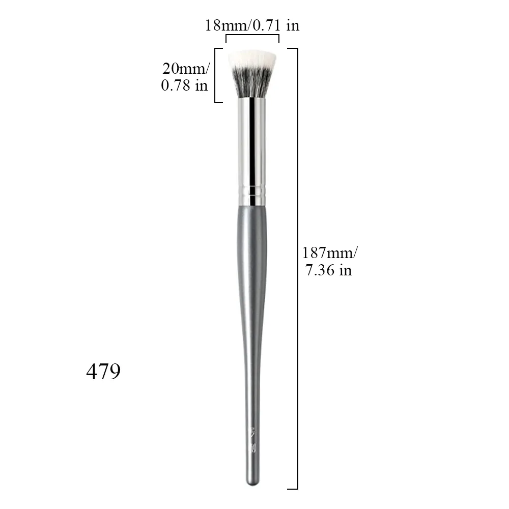 Professioneller handgefertigter Make-up-Pinsel 479, kleiner Tupfer-Rougepinsel, weiche Saikoho-Ziegenhaar-Make-up-Pinsel aus synthetischen Fasern — image 6