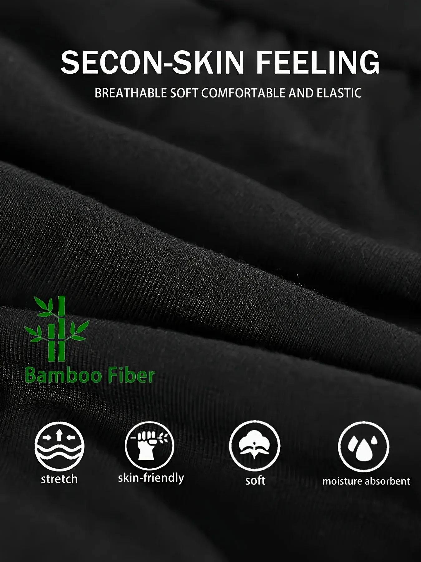 6pcs/set Bamboo Fiber Men Underwear Solid Color Men Boxer Briefs High Quality Men Panties Soft Breathable Plus Size Men Shorts — image 4