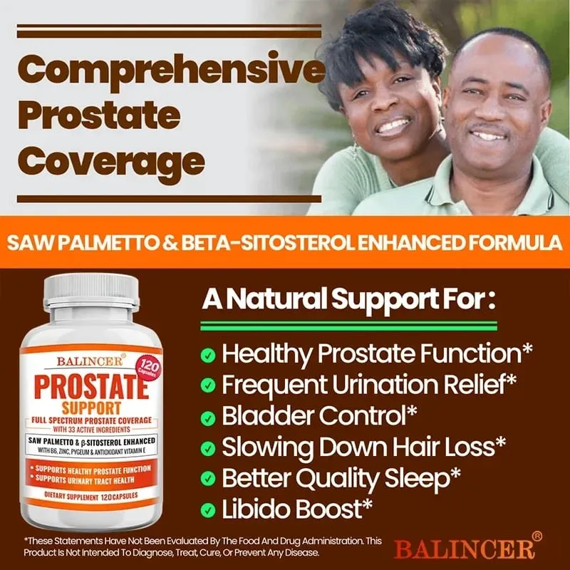 Integratori per la prostata per uomo - Integratori per la salute dell'uomo per la salute della prostata Capelli Salute delle vie urinarie Vescica e problemi urinari — image 4