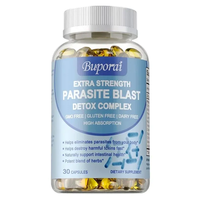 Complejo de desintoxicación de parásitos: apoya la salud intestinal Elimina los parásitos Promueve el metabolismo y mejora la inmunidad