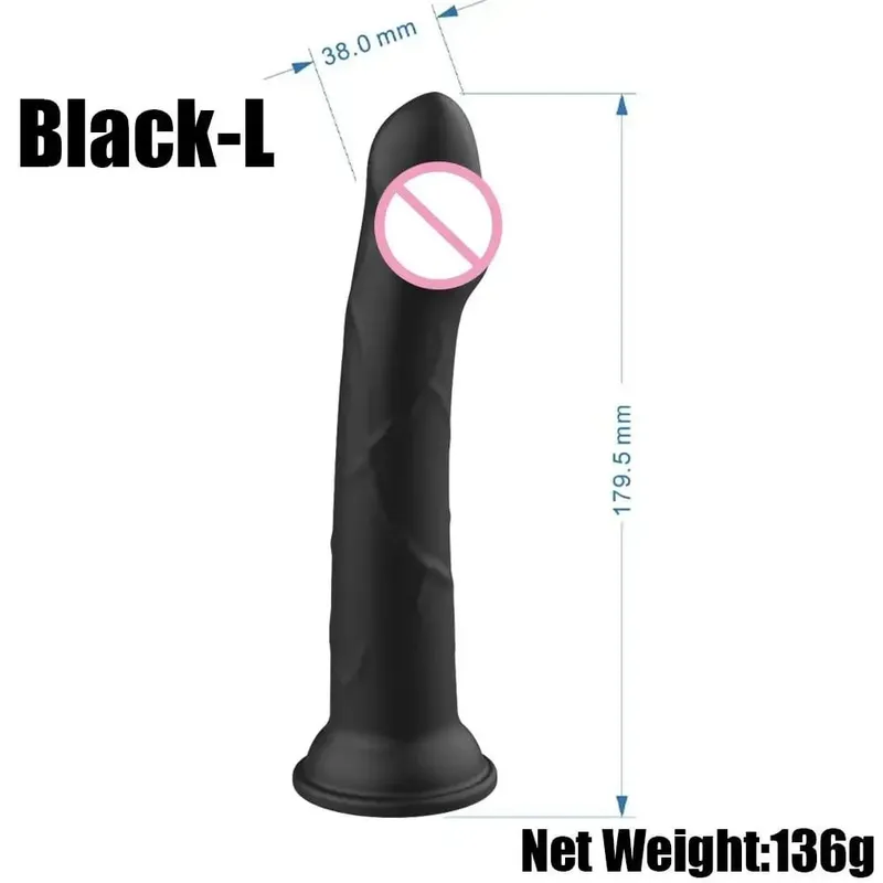 Realistico piccolo dildo in gelatina di silicone per donne con ventosa compatibile con strapon plug anale giocattolo del sesso per adulti per donne — image 9