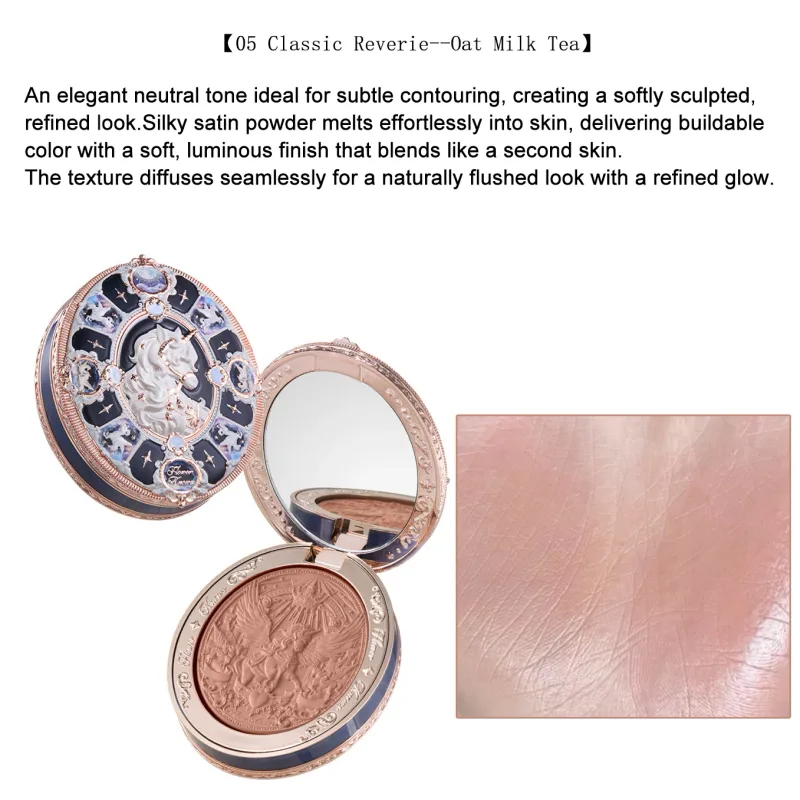 Flower Knows Knight Unicorn Set trucco Ombretto Blush Rossetto Cipria in polvere Kit di bellezza Fantasy Princess a lunga durata Cosmetici — image 8
