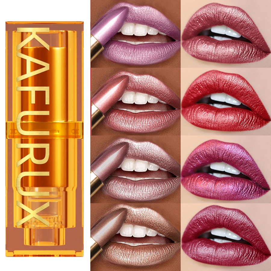 16Colors Bold & Intense Glitter Shiny Metallic Lipstick Lip Tint Long Lasting Lip Senior Matte Lip Makeup Gifts for Women Cosme — image 5
