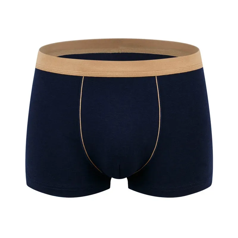Stor storlek Sömlösa underkläder Herr Boxershorts i massiv bomull Herrtrosor Andas Boxers Herrpaket Kalsonger Man — image 21
