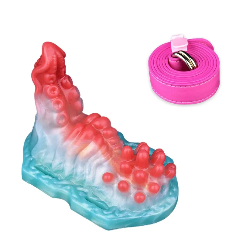 Broyeur sexuel en Silicone, contrôle sans fil, poulpe/granulés, Strapon, bosse, Friction, Vibration, Massage, Masturbation féminine — image 15