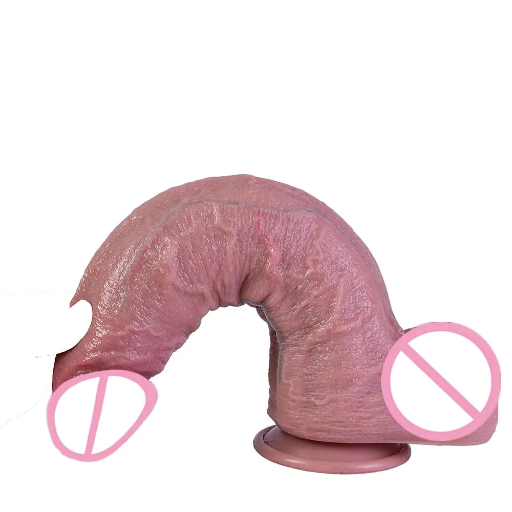 9.8cm Diam New Models Realistic Dildo Soft Silicone Penis with Suction Cup Lifelike Sex Toys for Women Vaginal Anal Masturbation — image 6