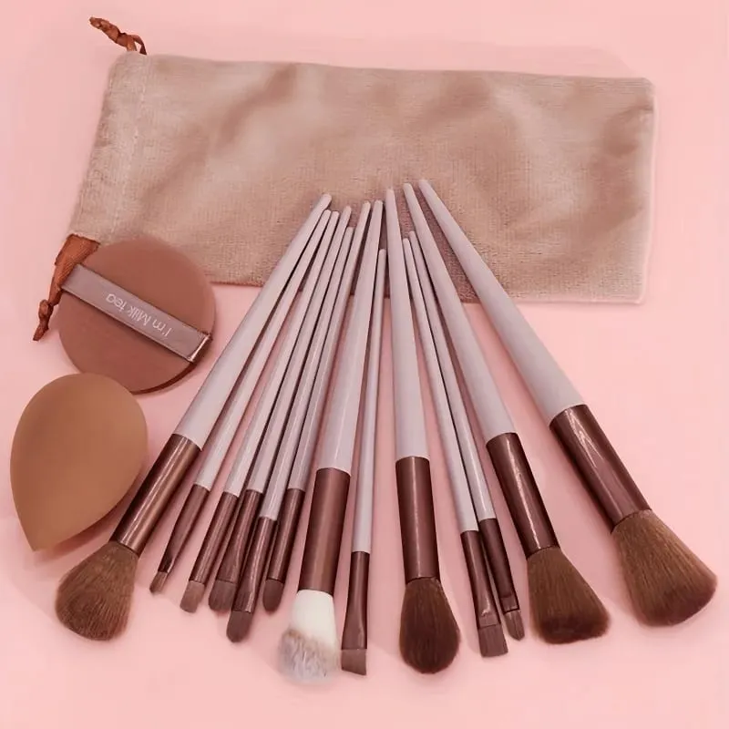15 pezzi set di pennelli per trucco professionale morbidi capelli sintetici fondotinta in polvere fard ombretto pennelli cosmetici completi Ma — image 3