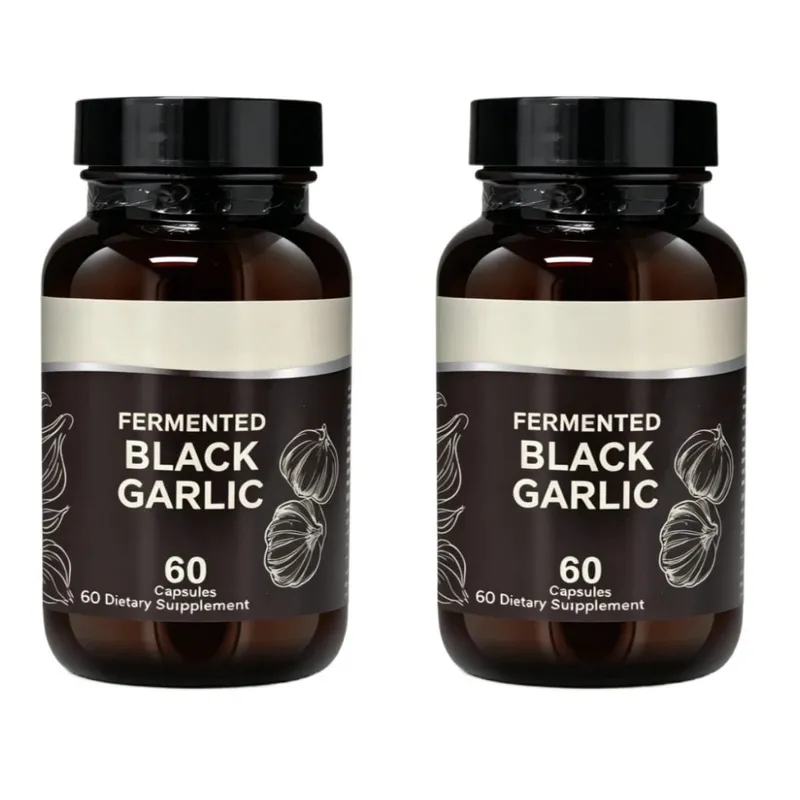 Capsule di aglio nero fermentato per adulti - Supporta il benessere generale, la circolazione e la salute antiossidante 60 capsule Non OGM — image 8