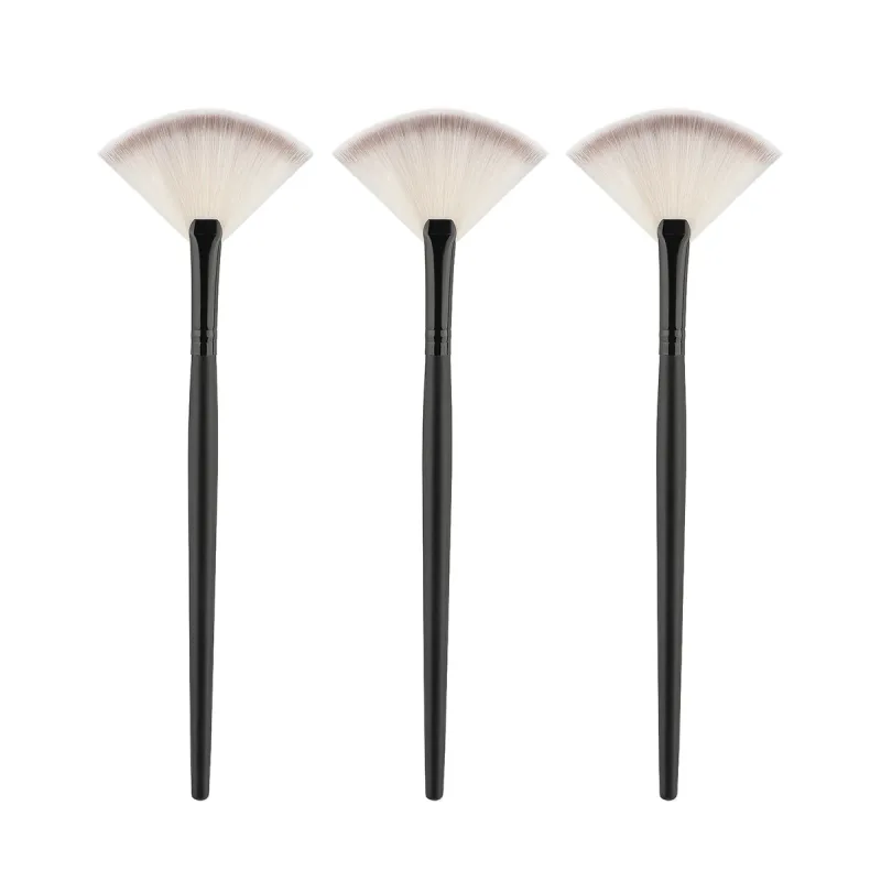 Professional Handmade Makeup Brushes Soft Saibikoho Goat Hair Small Fan Highlighter Eye Shadow Brush Ebony Handle Make Up Brush — image 10