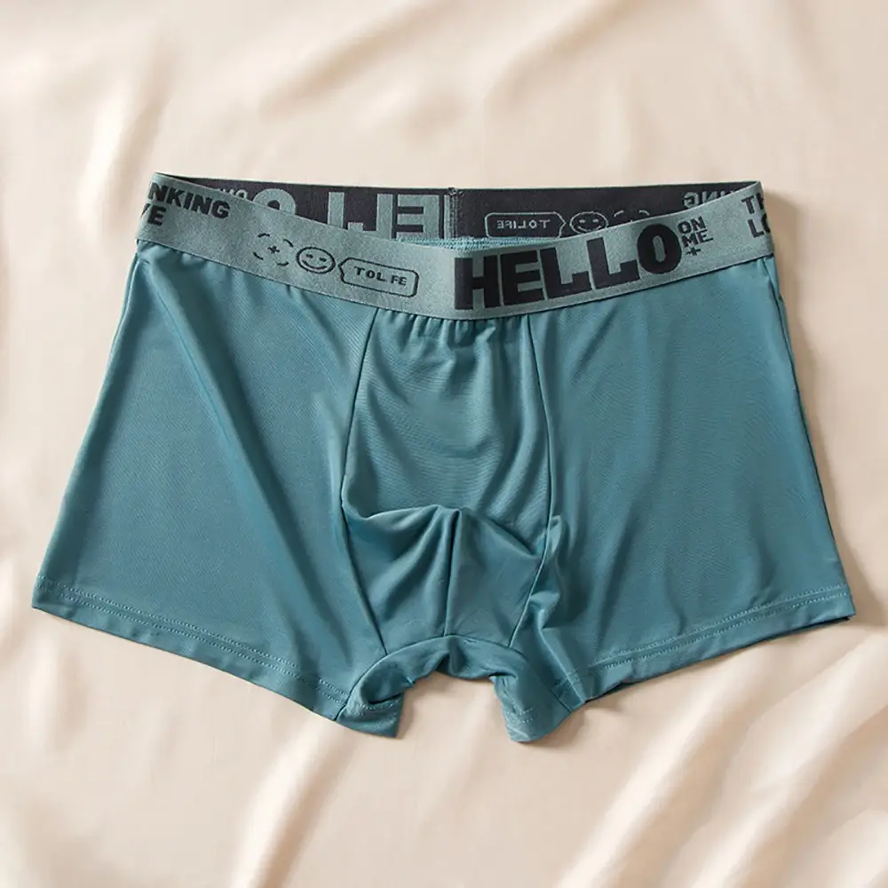 5pcs/set Seluar Boxer Lelaki Seluar Dalam Sutera Ais Seluar Dalam Lelaki Musim Panas Seluar Dalam Bersaiz Besar Seluar Dalam U Convex Seluar Dalam Seksi Seluar Dalam — image 5
