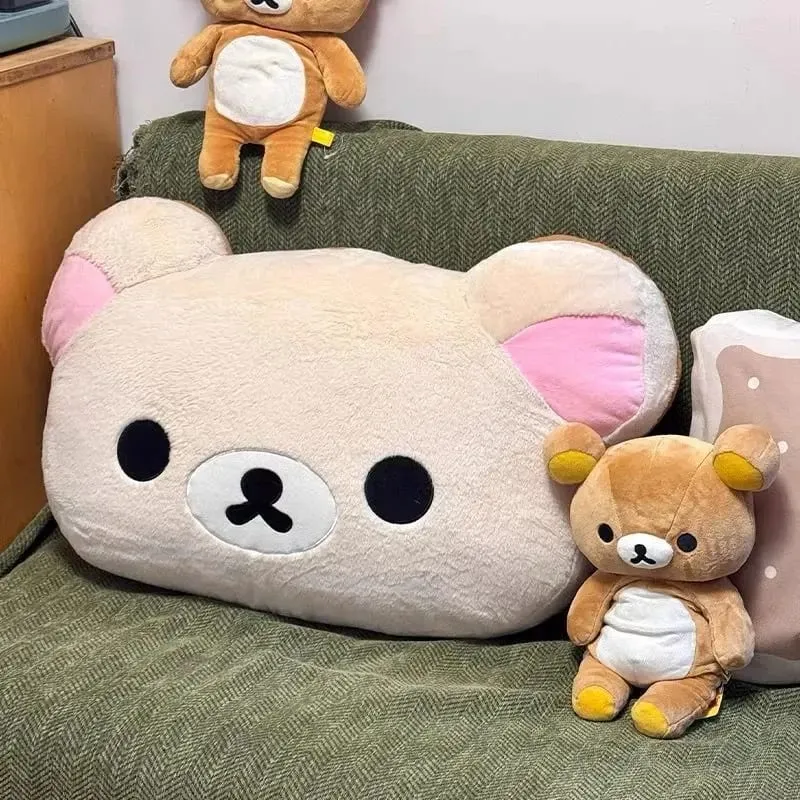 44 cm sød Rilakkuma plyslegetøj Rygstøtte Aftageligt betræk Sengekanten Stor pudedyne Vaskbar sovepudegaver — image 9